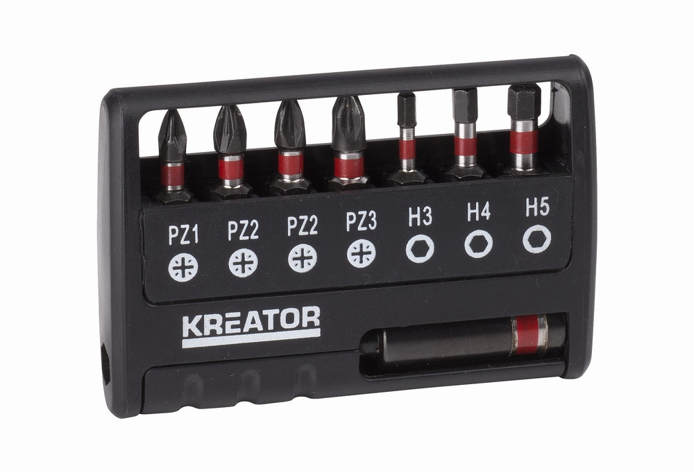 KREATOR - KRT064263 - Sada rázových bitů 8 ks PZ/H